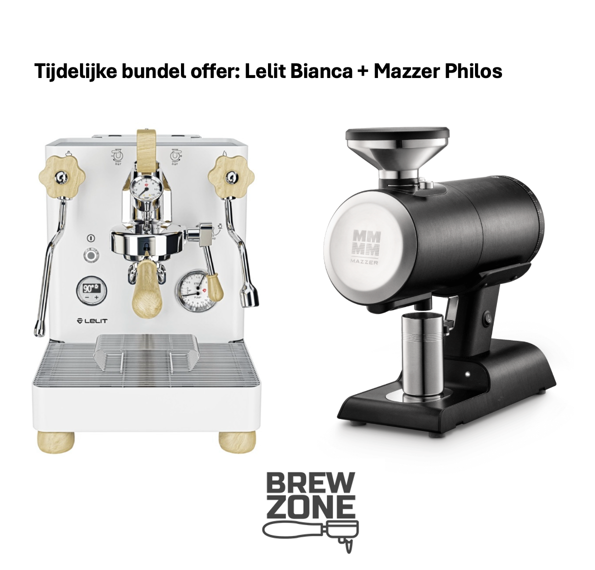 Tijdelijke bundel offer: Lelit Bianca + Mazzer Philos