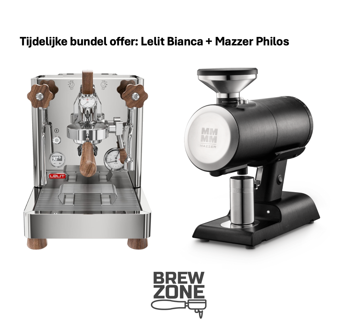 Tijdelijke bundel offer: Lelit Bianca + Mazzer Philos